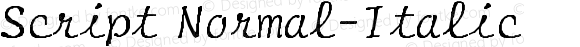 Script Normal-Italic