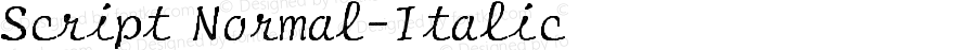 Script-Normal-Italic