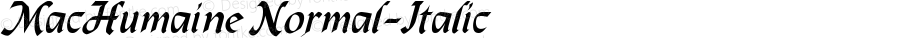 MacHumaine-Normal-Italic