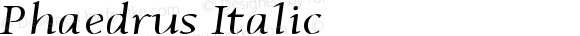 Phaedrus Italic