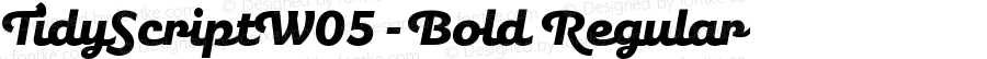 Tidy Script W05 Bold