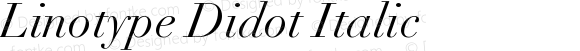 Linotype Didot Italic