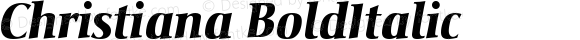 Christiana Bold Italic