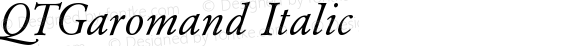 QTGaromand Italic