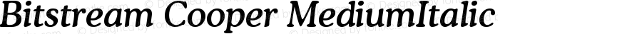 Bitstream Cooper Medium Italic