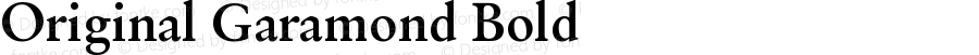 Original Garamond Bold