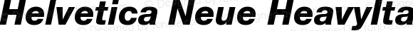 Helvetica Neue HeavyItalic
