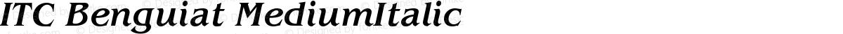 ITC Benguiat MediumItalic