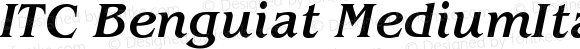 ITC Benguiat MediumItalic