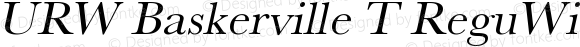 URW Baskerville T Regular Wide Oblique