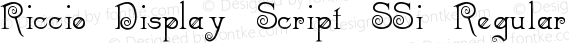 Riccio Display Script SSi Regular