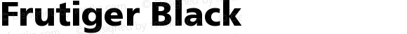 Frutiger Black