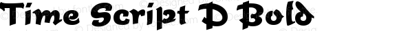 Time Script D Bold Version 001.005