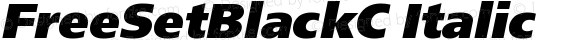 FreeSetBlackC Italic