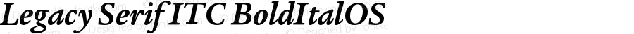 Legacy Serif ITC BoldItalOS