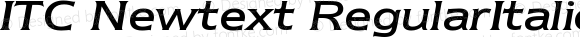 ITC Newtext RegularItalic