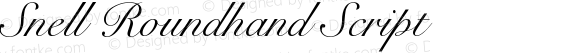 Snell Roundhand Script