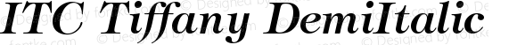 ITC Tiffany Demi Italic