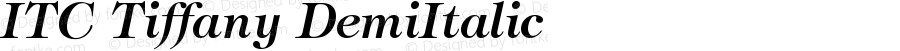 ITC Tiffany Demi Italic