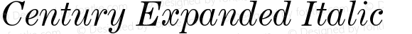 Century Expanded Italic