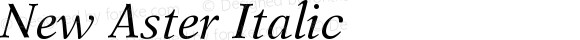 New Aster Italic