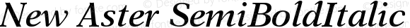 New Aster Semi-Bold Italic