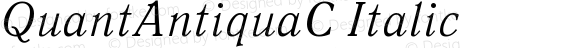 QuantAntiquaC Italic