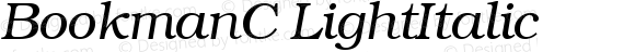 ITC Bookman Light Italic Cyrillic