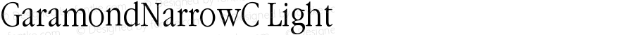 ITC Garamond Narrow Light Cyrillic