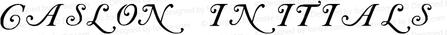 Caslon Initials