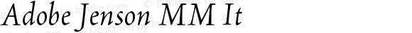 Adobe Jenson MM Italic