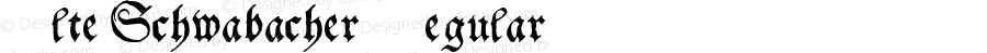 Alte Schwabacher Regular Macromedia Fontographer 4.1 3/7/97