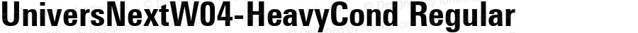 UniversNextW04-HeavyCond Regular