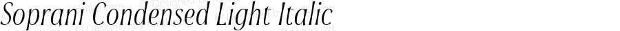 Soprani Condensed Light Italic