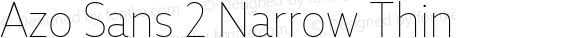 Azo Sans 2 Narrow Thin