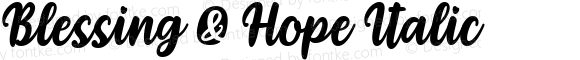 Blessing & Hope Italic