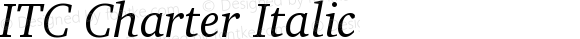 ITC Charter Italic