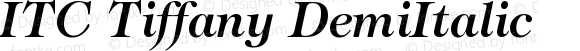 ITC Tiffany DemiItalic