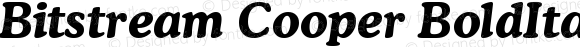 Bitstream Cooper Bold Italic