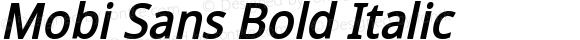 Mobi Sans Bold Italic