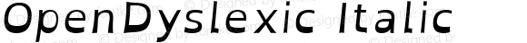 OpenDyslexic Italic