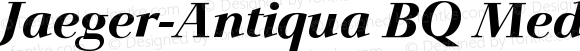 Jaeger-Antiqua BQ MediumItalic