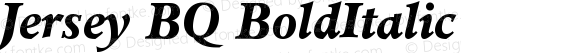 Jersey (R) Bold Italic