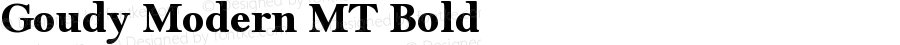 Goudy Modern MT Bold