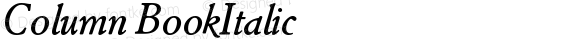 Column-BookItalic