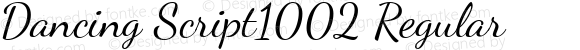 Dancing Script1002 Regular Version 1.002