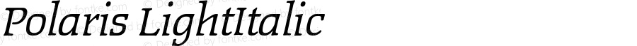 Polaris Light Italic