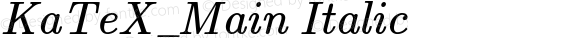 KaTeX_Main Italic