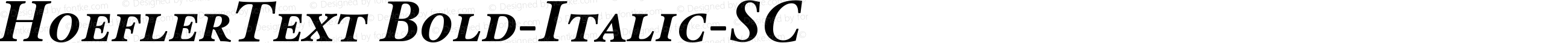 HoeflerText Bold-Italic-SC