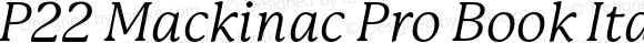 P22 Mackinac Pro Book Italic